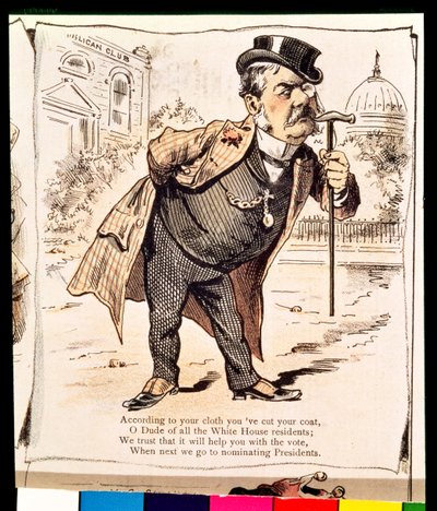Karikatur von Chester Alan Arthur, ca. 1883 von American School